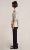 Romana Knit Cardigan- Ivory Marle