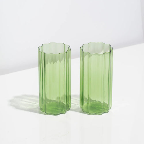 Two Wave Highballs- Green