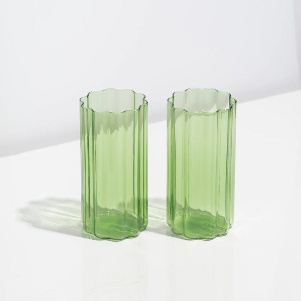 Two Wave Highballs- Green