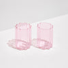 Two Wave Glasses- Pink
