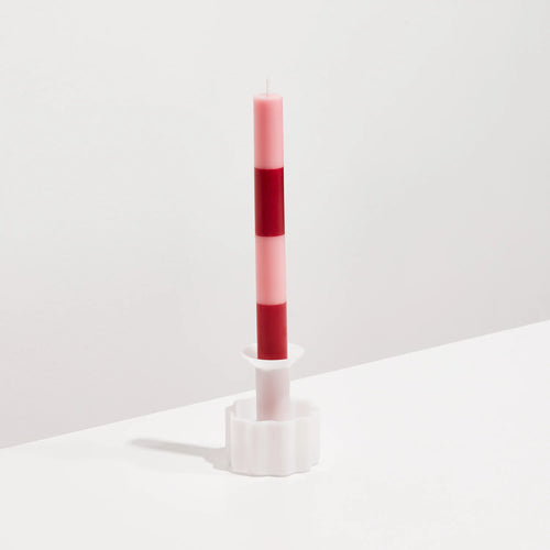 WAVE CANDLE HOLDER - WHITE