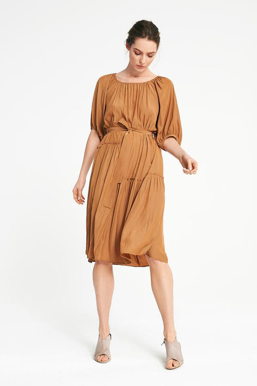 Bris Dress- Camel