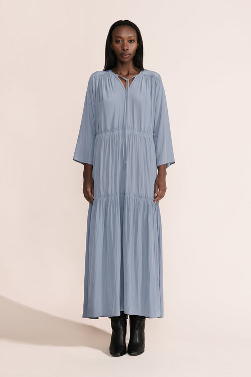 Lang Dress- Dusty Blue