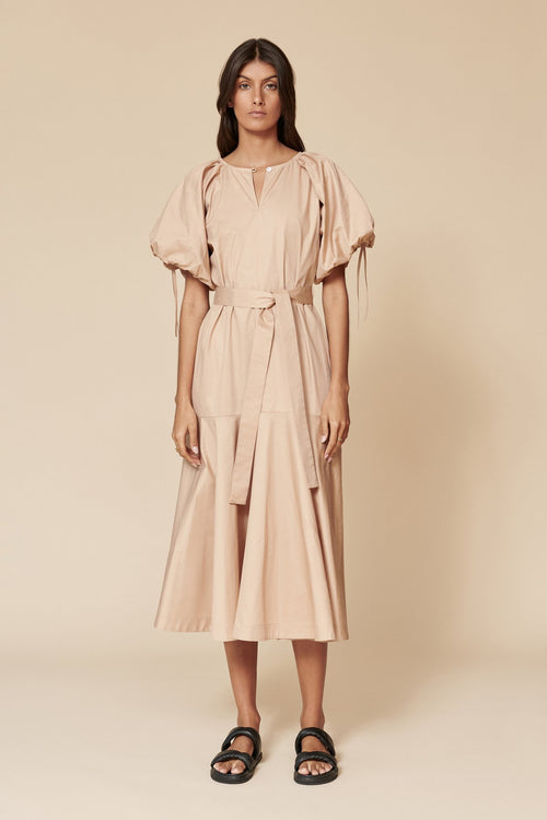 Hiti Dress in paled bark