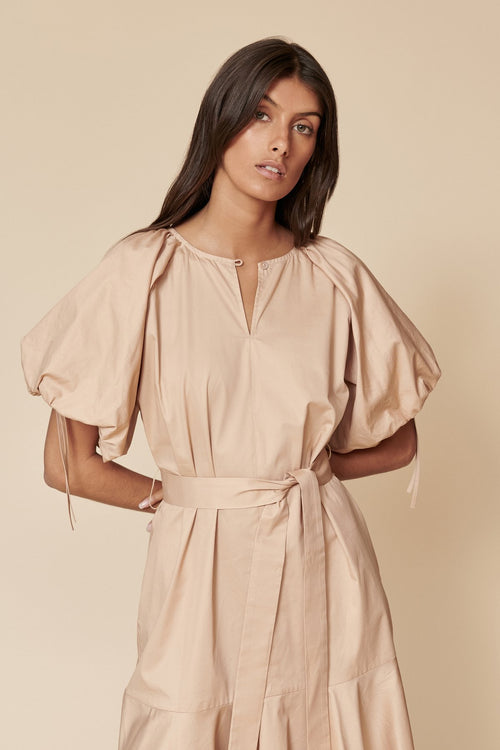 Hiti Dress in paled bark