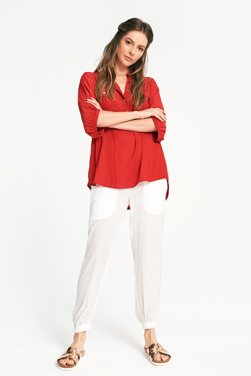 Eden Shirt- Vermillion