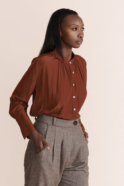 Kvinno Shirt- Rust