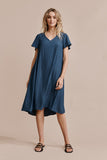 Tjana Tee Dress- Ink Blue