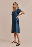 Tjana Tee Dress- Ink Blue