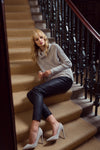 Wanderlust Scarf Roll Neck- Grey Marle