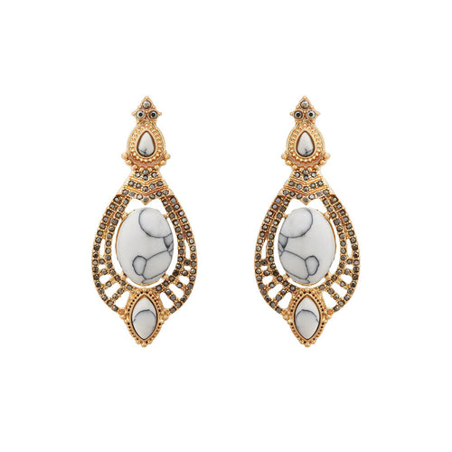 Whisper Sea Drop Earring- Gold