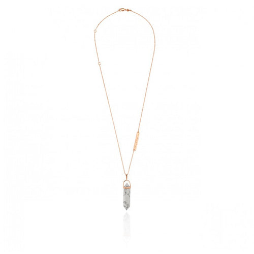 Mineral Necklace- White Howlite
