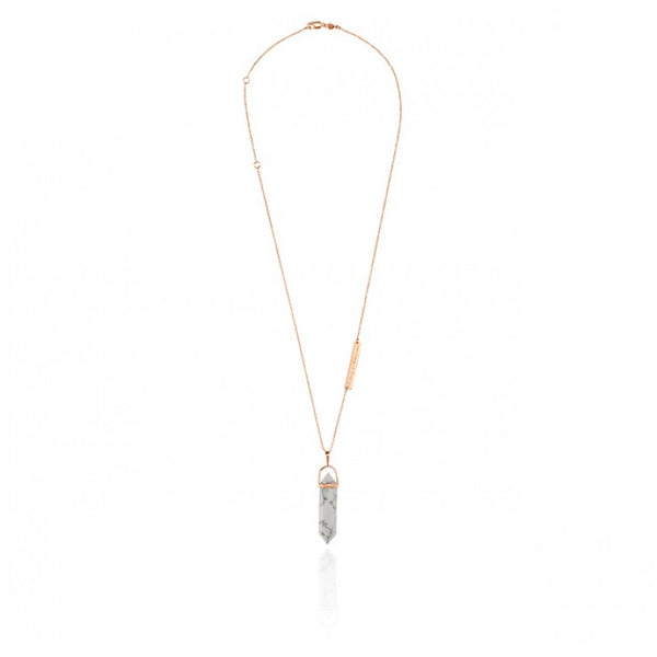 Mineral Necklace- White Howlite