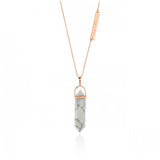 Mineral Necklace- White Howlite