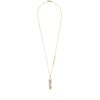 Tipped Mineral- White Howlite /Gold