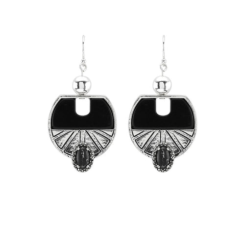 Wildest Dreams Earrings- Black Marble