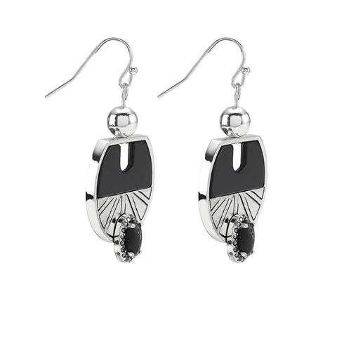 Wildest Dreams Earrings- Black Marble