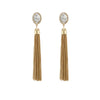 Wildest Dreams Grand Tassel Earring- White Howlite