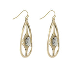 Wildest Dreams Hook Earrings- White Howlite