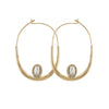 Wildest Dreams Hoop Earring- White Howlite