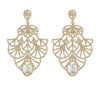 Wildest Dreams Ornate Earring- White Howlite