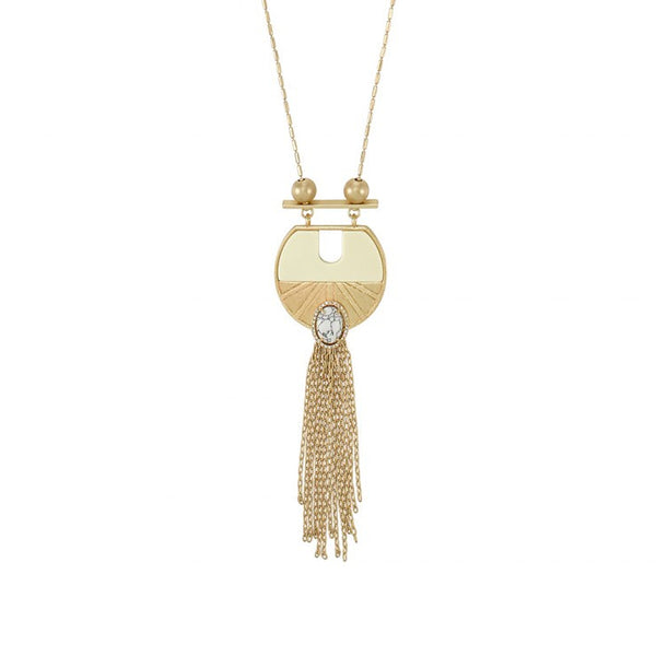 Wildest Dreams Pendant Necklace- White Howlite