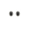 Wildest Dreams Stud Earrings- Black Marble