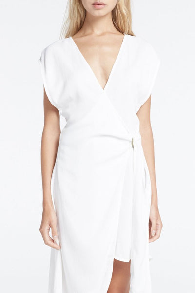 Northerly Wrap Dress- White