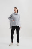 Boxy Pocket Top- Grey Marle