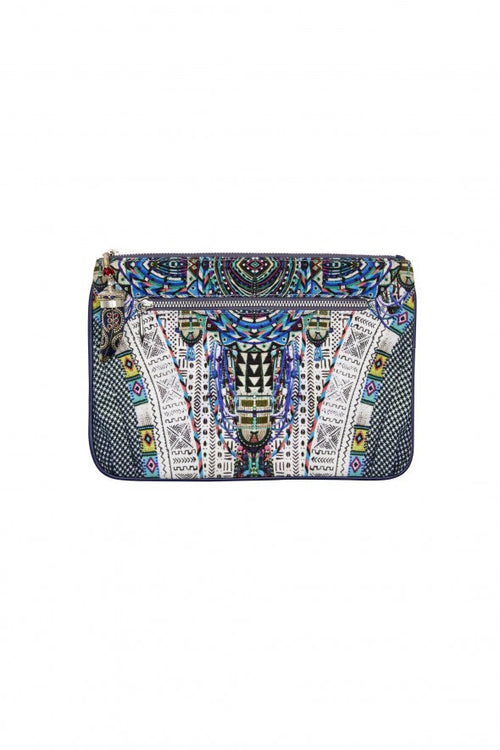 Small Canvas Clutch- Maasai Mosh