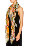 Sheer Scarf W Raw Edge- Samba Salada