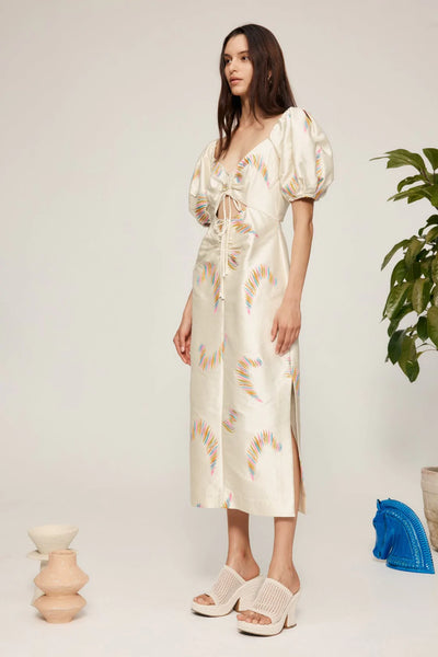 Emery Embroidered Midi Dress