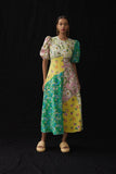 KENZIE PATCHWORK MIDI DRESS
