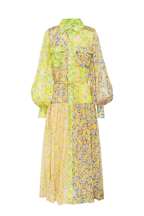 Daisy Patchwork Shirtdress