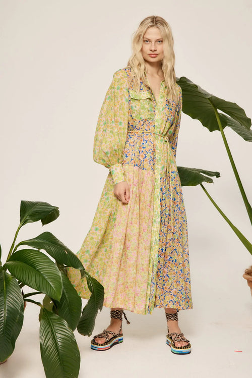 Daisy Patchwork Shirtdress