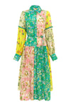KENZIE PATCHWORK SHIRTDRESS