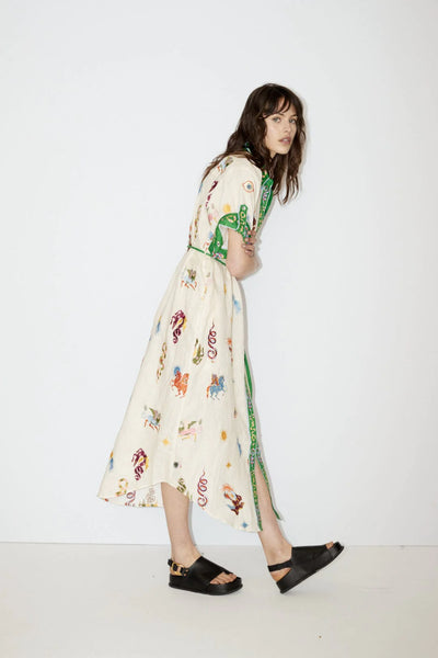 SEEKER EMBROIDERED SHIRTDRESS