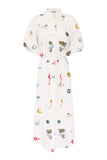 Soleil Embroidered Shirtdress