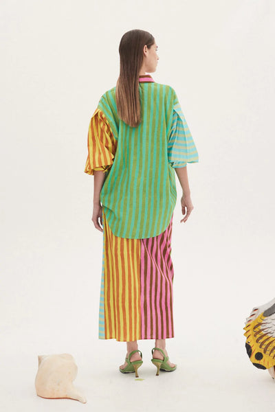 BOBBIE SPLICED SHIRT