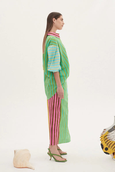 BOBBIE SPLICED SHIRT