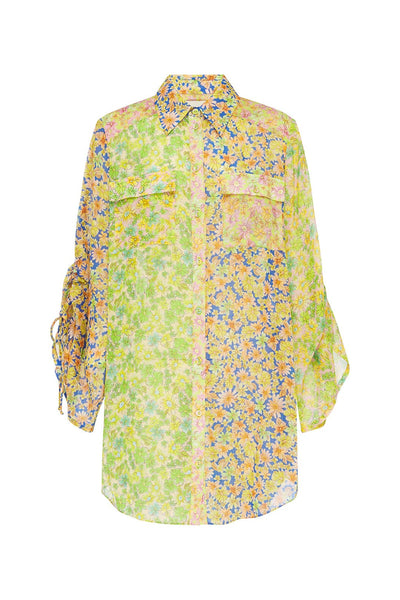 Daisy Spliced Oversized Shirt