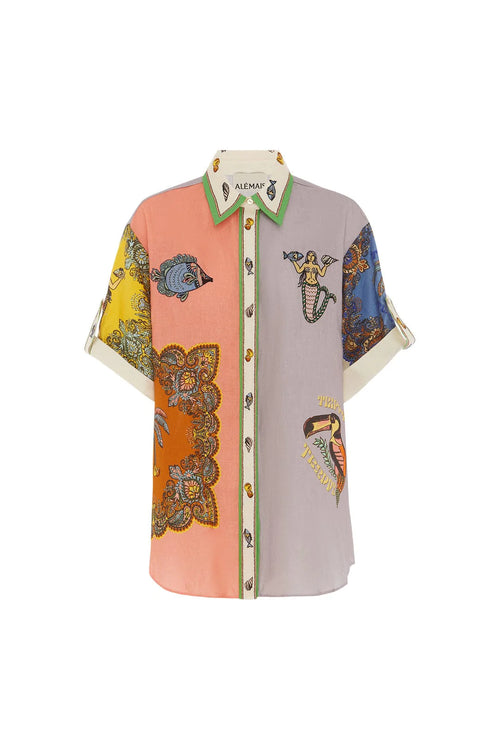 PREORDER- TRIPPY TROPPO EMBROIDERY SHIRT