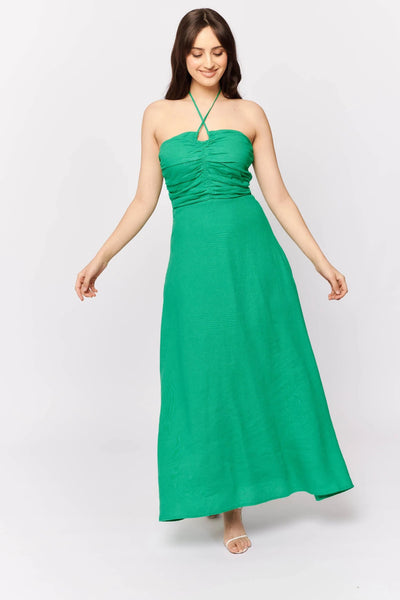 Como Dress- Emerald