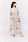 Martina Dress In String Linen