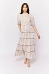 Martina Dress In String Linen