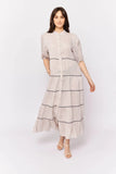 Martina Dress In String Linen