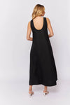 Nova Dress In Black Linen