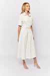 Rizzo Dress In White Denim