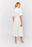 Rizzo Dress In White Denim