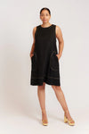 Vespa Linen Dress In Black